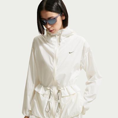 Nike Sportswear Sun Protection Clothing Women's Sail White Hooded Non 