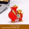 Feng Shui Goat Statue Golden Sheep Figurine Zodiac Wealth Ornament Rotating Persimmon Luck Chinese Collectible Home Decor Gift