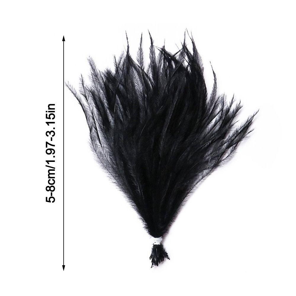 50Pcs Multicolor Ostrich Feathers 5-8cm Feathers Trim  for Home Wedding Party