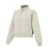 Li Ning Fitness Series Casual Versatile Simple Comfortable Stand Collar Loose Jacket Women Jackets AFDVF80-1