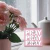 Pink Pray Sign Pray on It Pray Over It Pray Through It Women Girls Home Office Bible Room Bedroom Desktop Decoration Christian Gifts