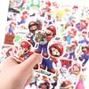 Mario Super Collection Sticker Set Anime Manga Styler 50 Pieces Notebook Kids Waterproof PVC Stickers Character Goods Accessories Popular Gifts DIY