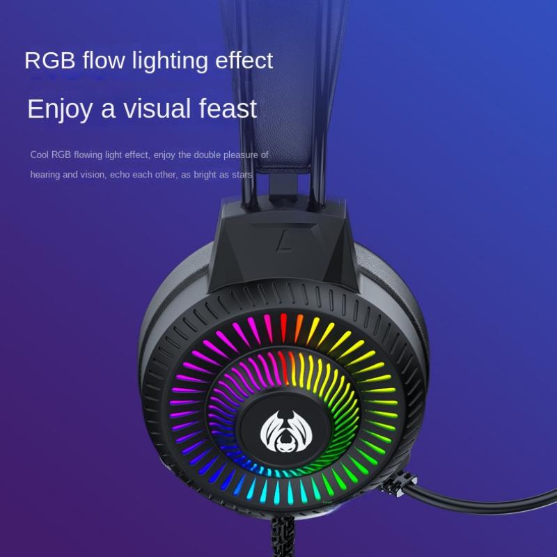 Nuevo Auriculares con iluminación RGB, auriculares para juegos, auriculares para ordenador