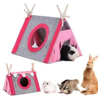 Nido Pequeño para Mascotas Tienda de Fieltro Nido para Conejos Casa para Hámster Jaula para Hámster Jaula Grande para Cobayas Cama Pequeña para Animales Pequeños Accesorios