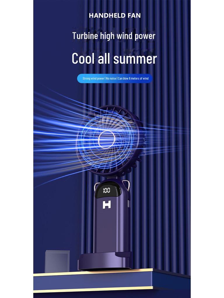 Ventilatore Portatile Ricaricabile USB Manuale con Aromaterapia - Versatile per Scrivania, da Appendere al Collo e Uso Esterno