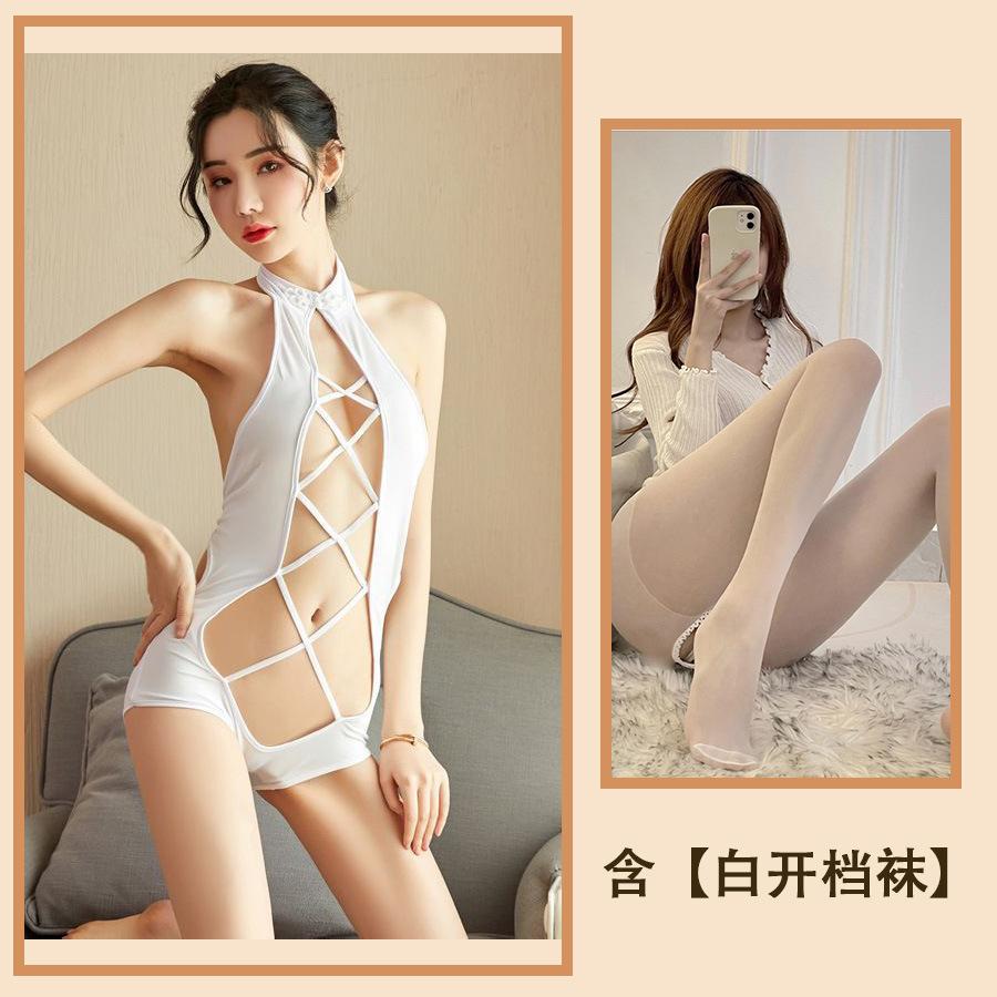 Sex Underwear Sexy Water Hollow Straps Classic Pajamas Crossed Small Breasts Big onesies Women