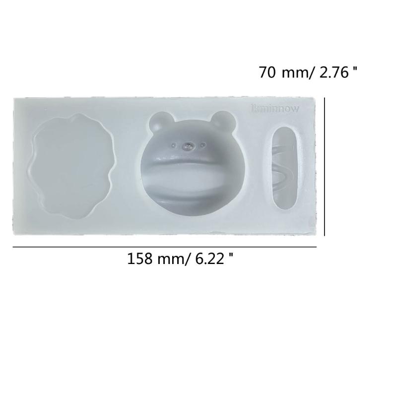 Hot Dog Stress Relief Toy Resins Molds Little Bear DIY Decompression Toy Squeezing Stretch Toy Silicone Molds for Kids