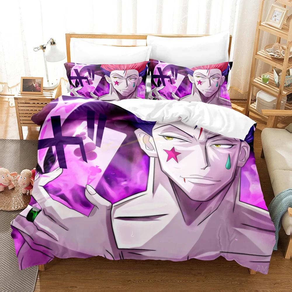 New Hunter X Hunter Killua Bedding Set Single Twin Full Queen King Size Bed Linens Aldult Kids Home Decor Duvet Cover Gift