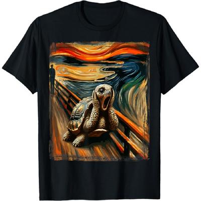 Artsy Scream Shirt for Tortoise Lovers _ Artistic Tortoise T-Shirt