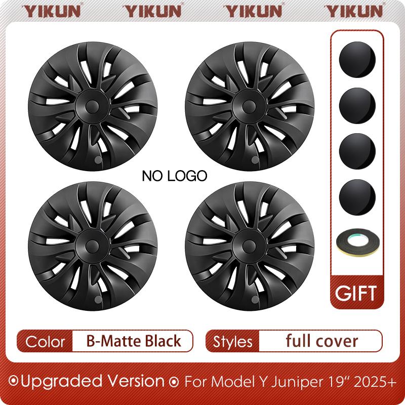 19 Inch 4PCS HubCap Car for Tesla Model Y Juniper Wheel Cover Wheel Cap Replacement Automobile Full Rim Cover Accessories 2026 For Tesla