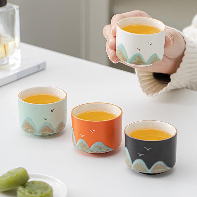Xiaoci Xiaoqu Guochao Hand-Painted Landscape Teacup Gift Set