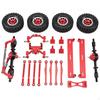 1/16 RC Truck Front and Rear Axle Assembly High Strength Metal Undercarriage Support System Kit for