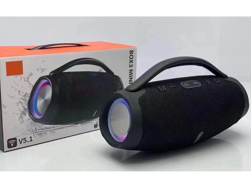 Boxă Bluetooth War God BOX3-MINILED: Subwoofer portabil portabil wireless de mână pentru exterior