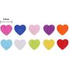 DECORA 1 Inch Multicolor Hearts Paper Confetti for Wedding St. Valentine's Day Decorations
