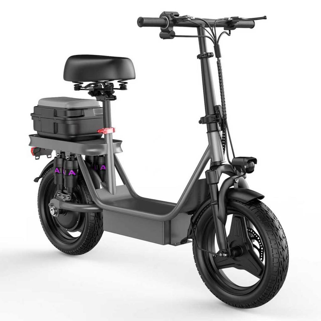 TOOFLY GQ8 14 Inch Road High Carbon Steel With Seat Electric Scooter 250W Motor 48V15AH Battery Outdoor Commuting E-Scooter