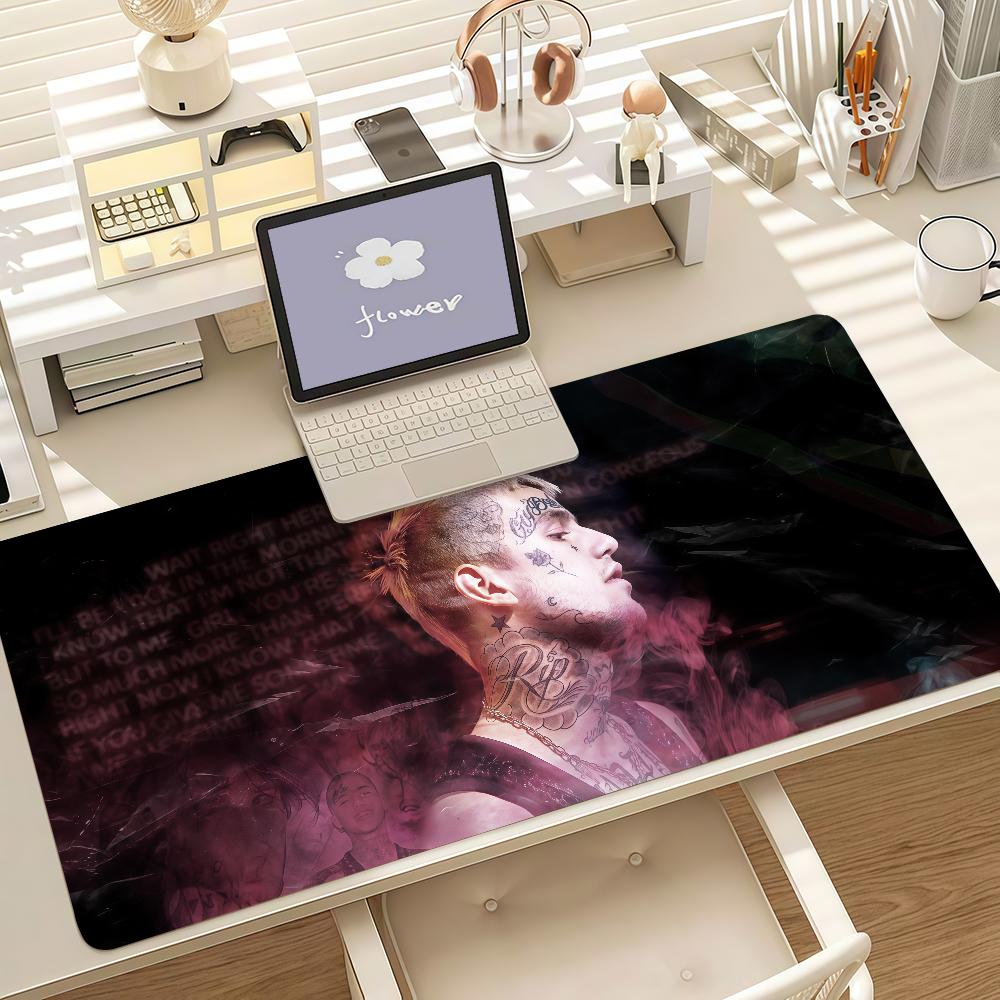 Rapper Llil Peep Mouse Pad Anti Slip Rubber Edge Locked Thickened Laptop Gaming Desk Mat