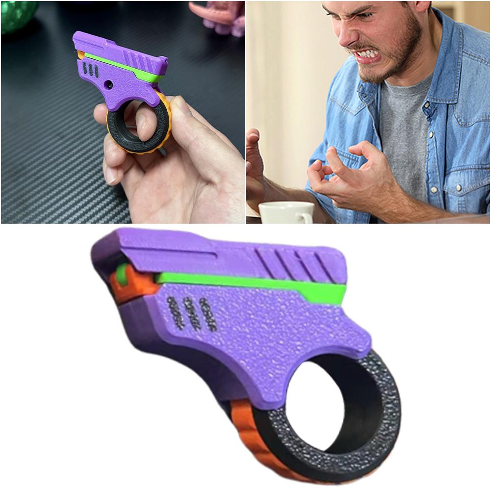 Drukowane w 3D EDC kojące spinnery, skuteczna redukcja stresu, zabawki na biurko, małe zabawki pistoletowe dla osób cierpiących na lęki i ADHD