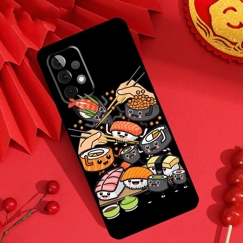 Sushi Food Case For Samsung Galaxy M15 M55 M31 M13 M11 M12 M14 M06 M16 M36 M56 M53 M32 M52 M35 M34 M54