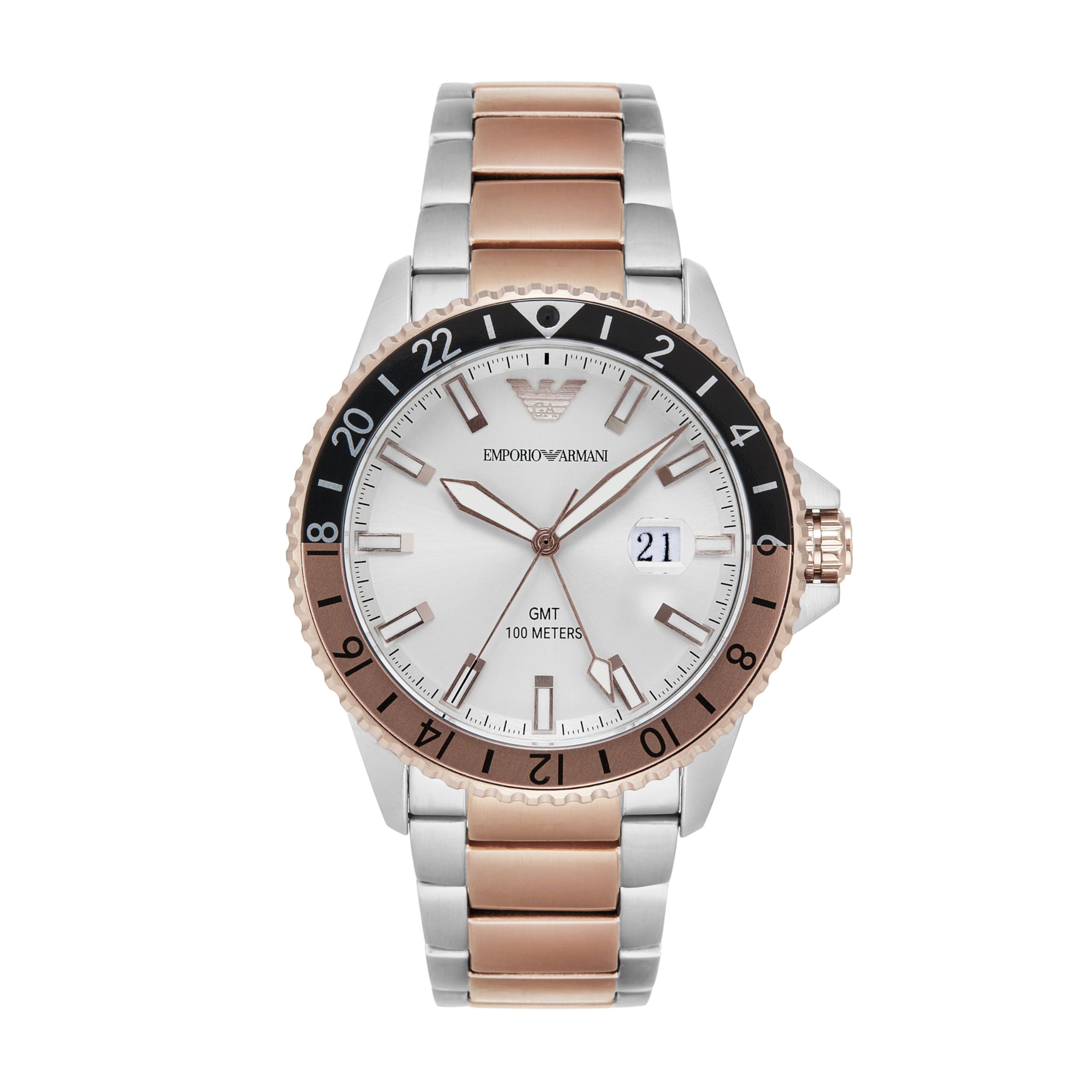 

Watch WORLD EXPLORER AR11591 Silver Pink Gold [Emporio Armani] Men s &