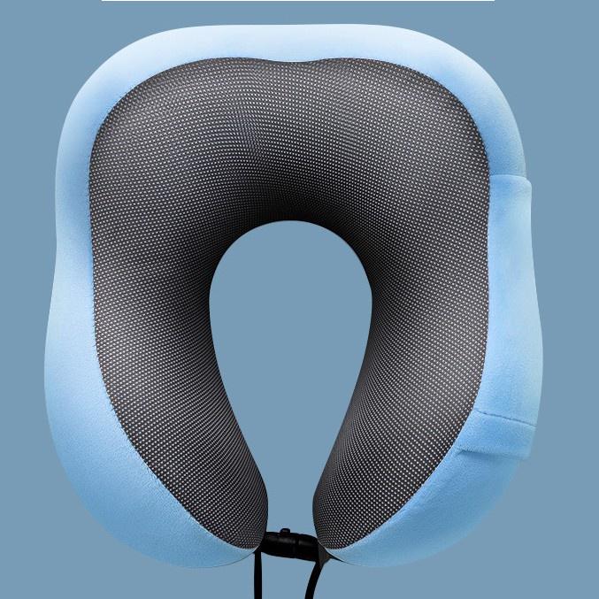 Travel Pillow Memory Foam U Shaped Neck Ergonomic Flight Pillow, Comfortable Head Cushion Support for Airplane, Train, Car.