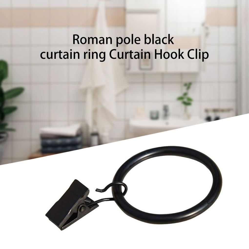 10 Pieces Window Curtains Hanging Hook with Clips Clamps Drape Replacement Accessory for Household Living Room Office