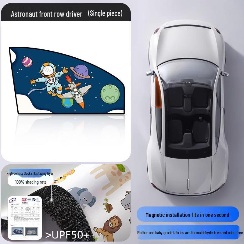 Magnetic Car Sun Shade Curtain for Baby - Side Window Sun Block & Privacy Protection