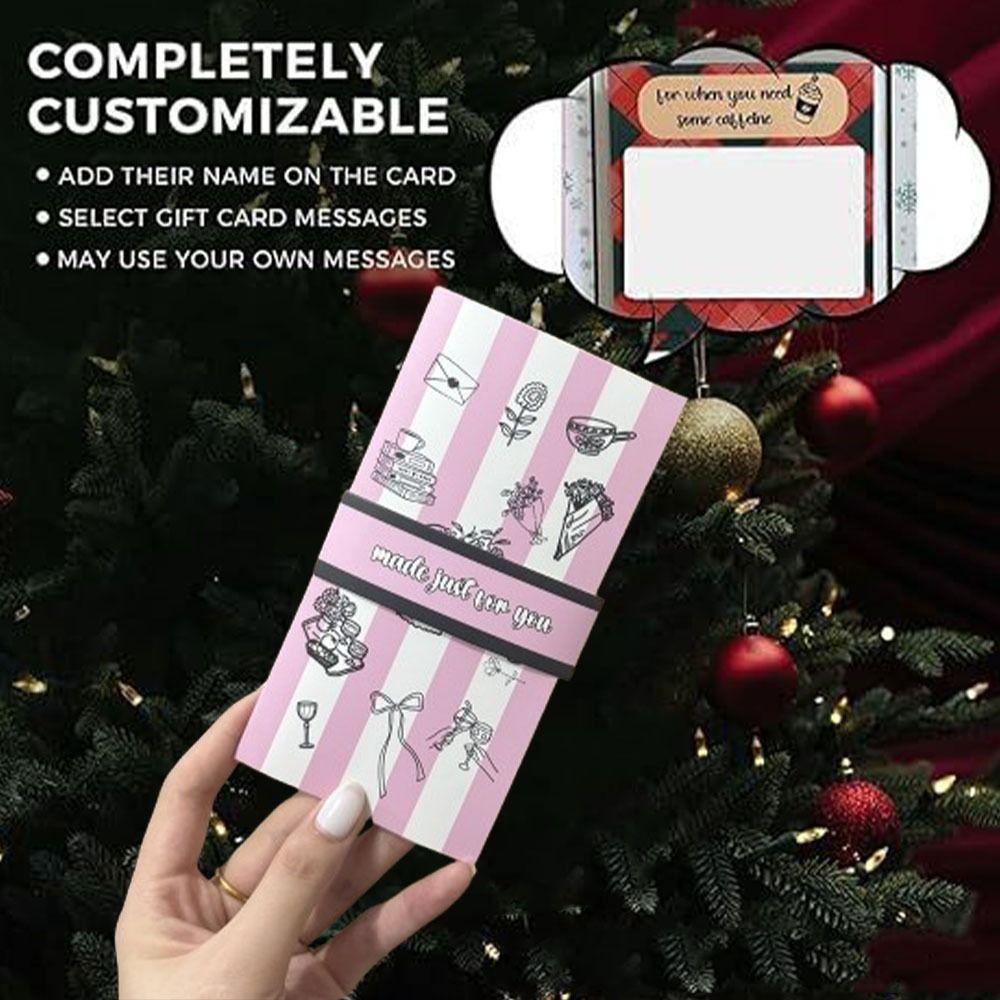 Handmade Waterfall Gift Card DIY Message Gift Card DIY Gift Card  Holiday Celebration