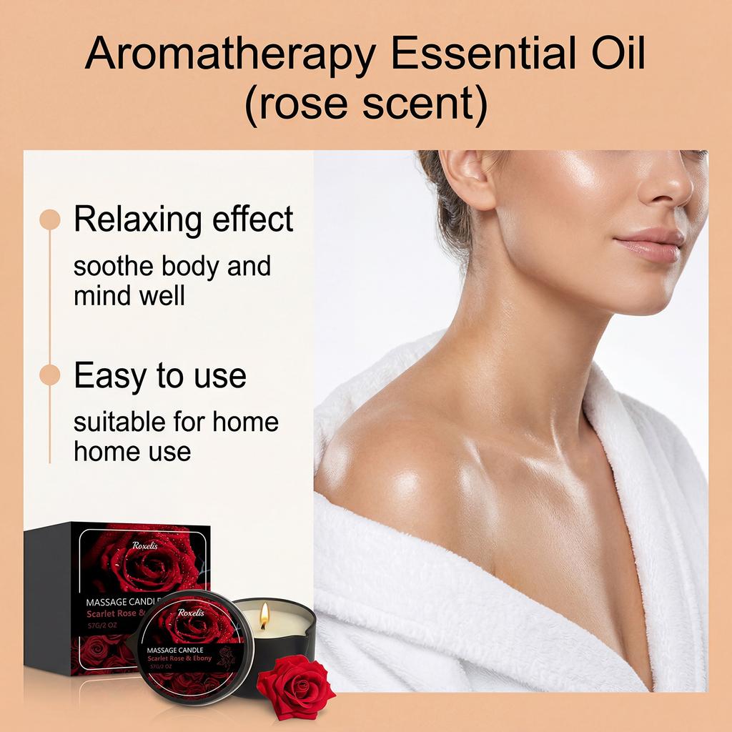 Rose Aromatherapy Oil 57g Home Bedroom Deodorizer Long-Lasting Romantic Valentine Gift Fragrance