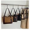 Herbst/Winter Retro Schulter-Eimerbeutel mit großem Fassungsvermögen - Modische Damenhandtasche für den Weg zur Arbeit