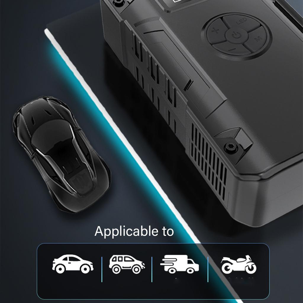 High Efficiency Vehicle Starting Device Digital Tire Inflator Electric Air Compressor Pump for Accurate Pressure Control