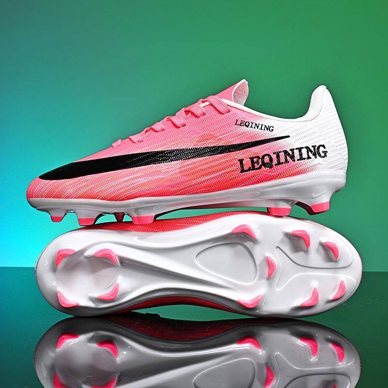 New Men Football Boots Outdoor Breathable Training Adult Cleats Soccer Shoes Sport Match Boys Non Slip Long Spikes Comfortable