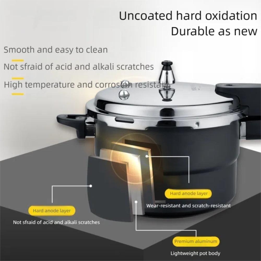 Hard Oxidation Pressure Cooker Explosion Proof Kitchen Cooking Pot Durable Gas Stove Cooker