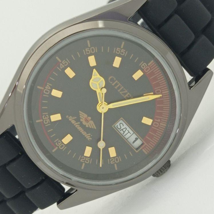 

ВОССТАНОВЛЕННЫЕ МУЖСКИЕ ЧАСЫ CITIZEN AUTOMATIC 8200 JAPAN С ЧЕРНЫМ ЦИФЕРБЛАТОМ 010-a415158-2 Sku010-a415158