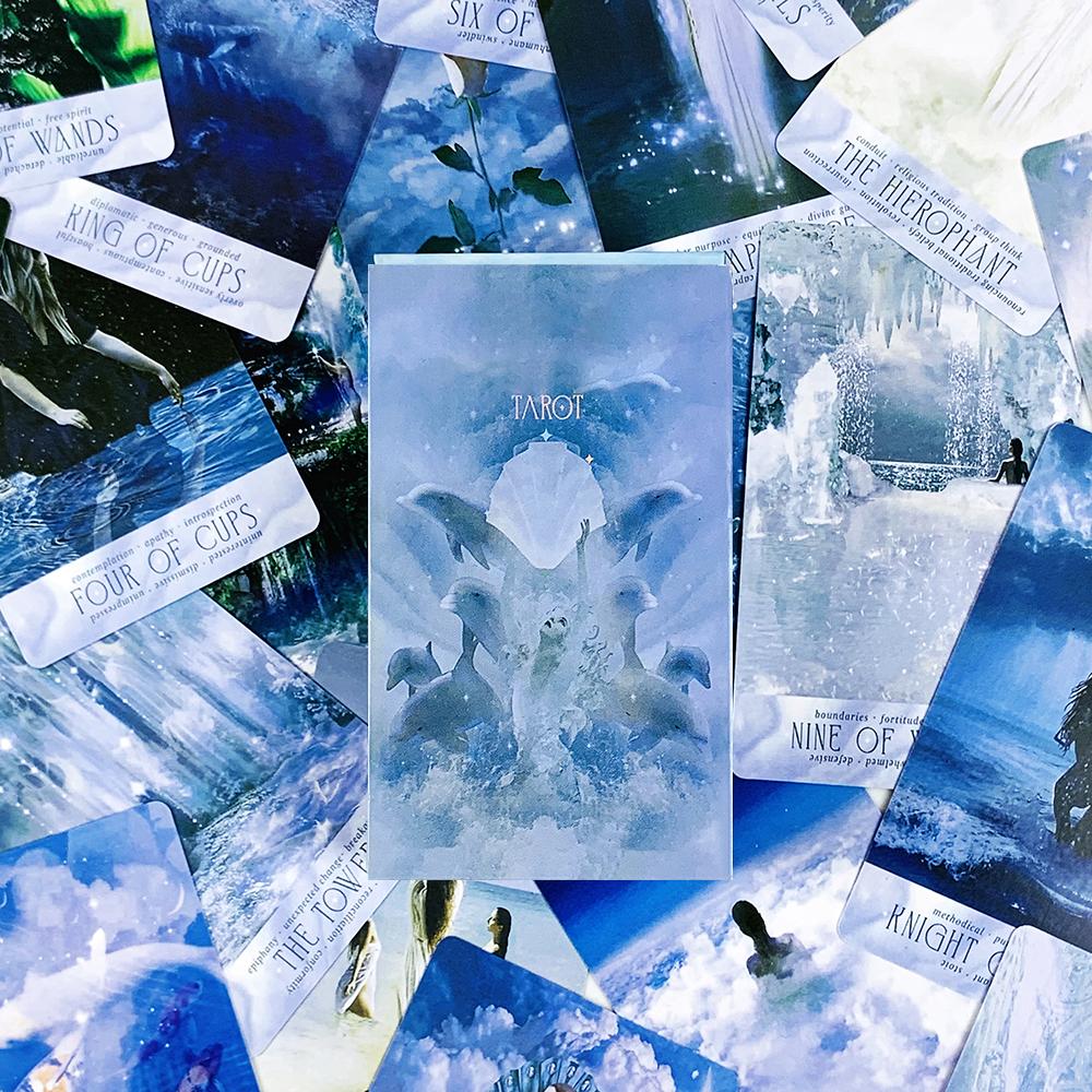 New Tarot Cards A 78 Exquisite Deck Oracle English Visions Divination Borad Playing Games,Family Leisure Entertainment Card Game