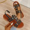Summer Fashion Women 2026 Round Toe Comfortable Non-slip Plus Size Shoes for Women 36-43 Flats Women Sandals