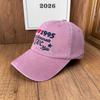 ins blogger autumn and winter baseball cap washed old retro love star three-dimensional embroidery cap