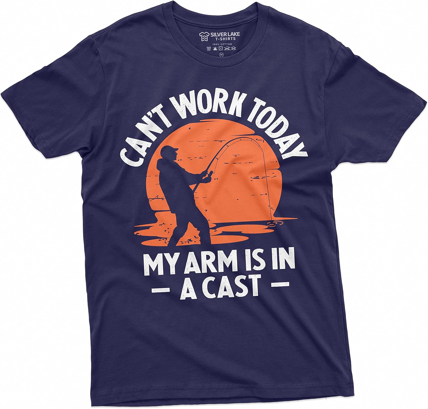 

Men s Funny Fishing T-Shirt Can t Work Today My arm is in a cast Novelty Tee Shirt 5XL різнокольоровий