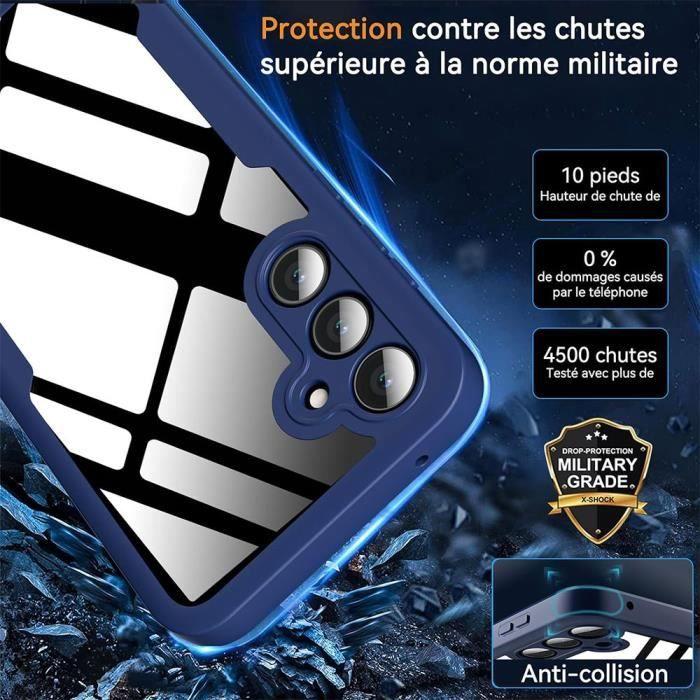 360 Case - Samsung - Galaxy A35 5G - Full Protection - Anti-Scratch - Navy Blue