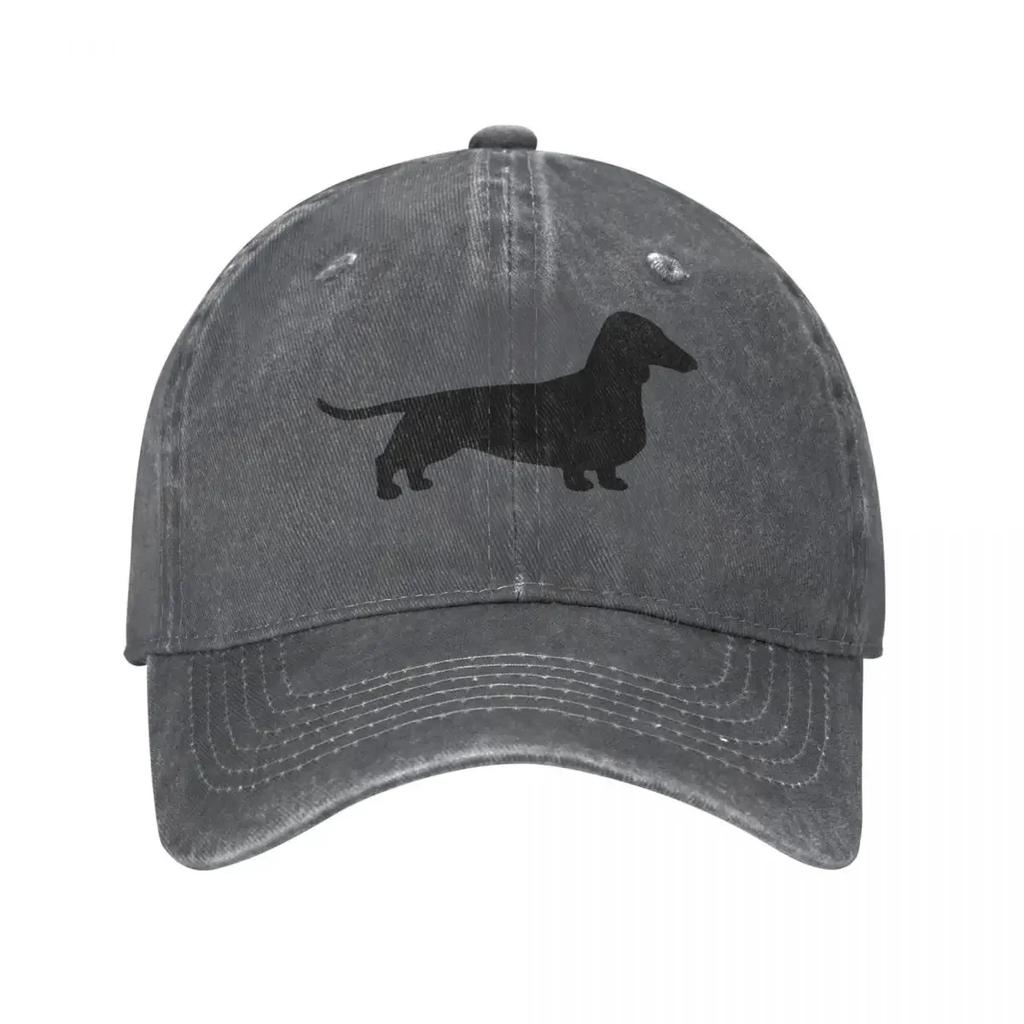 Dachshund Weiner Dog Baseball Cap Vintage Distressed Washed Men Women Outdoor