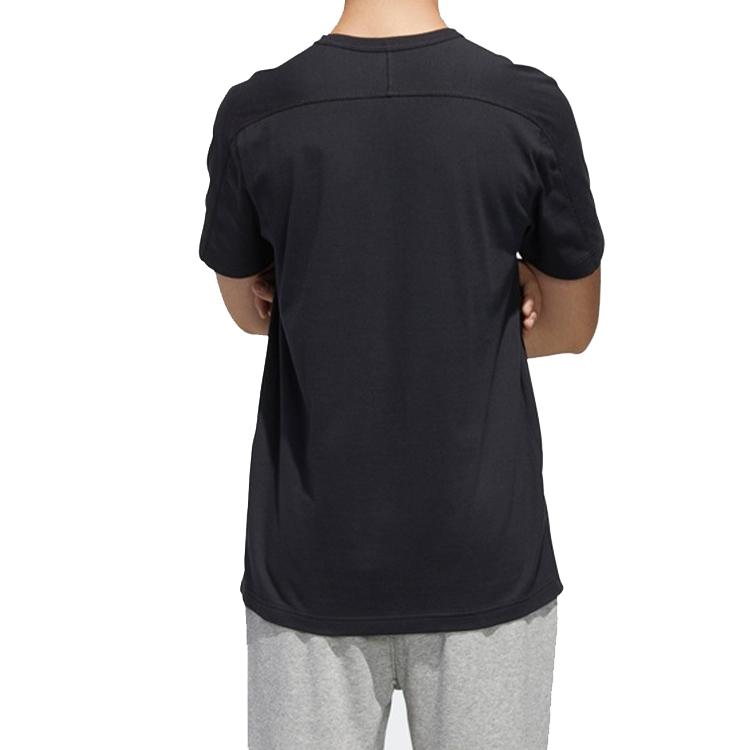 Adidas Originals Trefoil Crew Neck T-Shirt Men Tops Black FM6017