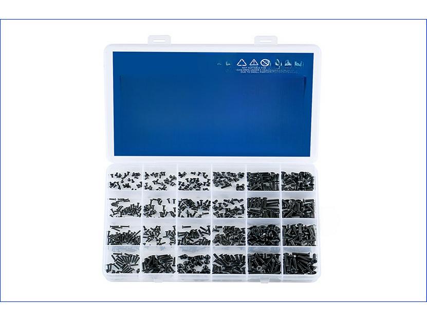 KM Black Cross Recessed Countersunk Flat Head Screw Set for Computer & Notebook Assembly