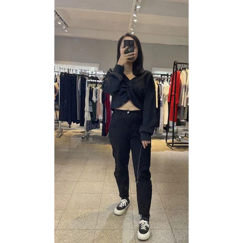 

Топ для йоги женский с длинными рукавами Цин Фань Гуй Ли Long sleeves leak navel(YGT069-BL) L