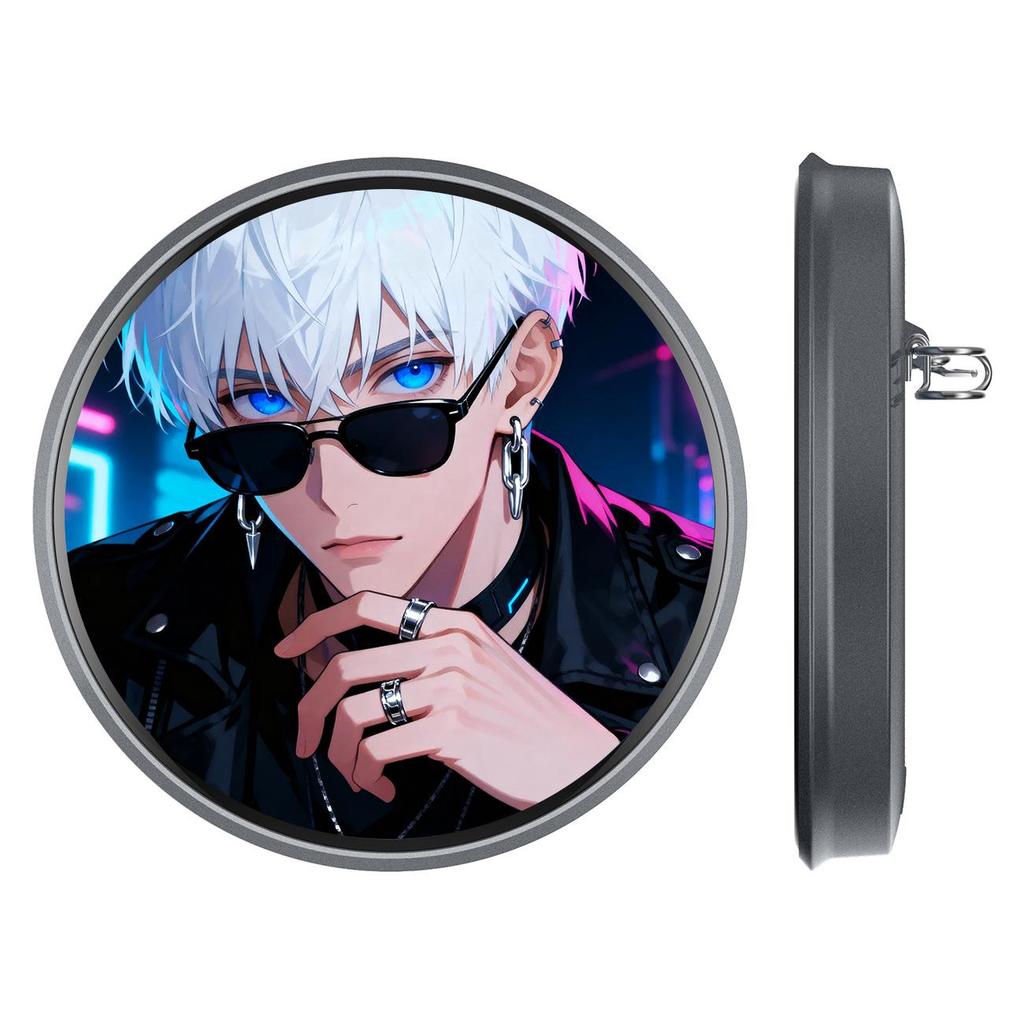 Grenzüberschreitende Bluetooth Anime-Anstecknadel mit Videodisplay & Langer Akkulaufzeit