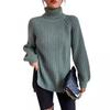 Knitted Sweater Mid Length Sweater Dress for Women