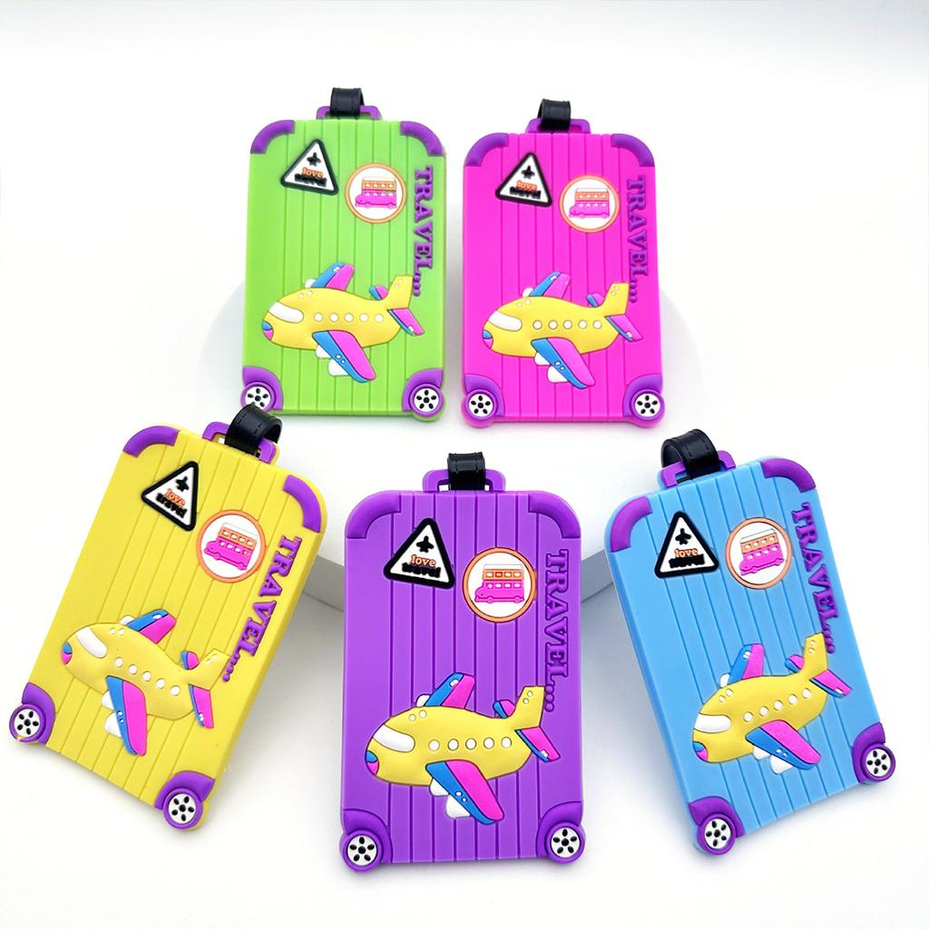 Luggage Tags, Boarding Passes, Creative Luggage Tags, PVC Soft Rubber Sign-in Tags, Anti-loss A-DH