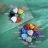 20-teiliges Herz-Edelstein-Set, romantische natürliche Desktop-Liebessteine, Dekoration, Quarz-Heilstein-Set, Chakra