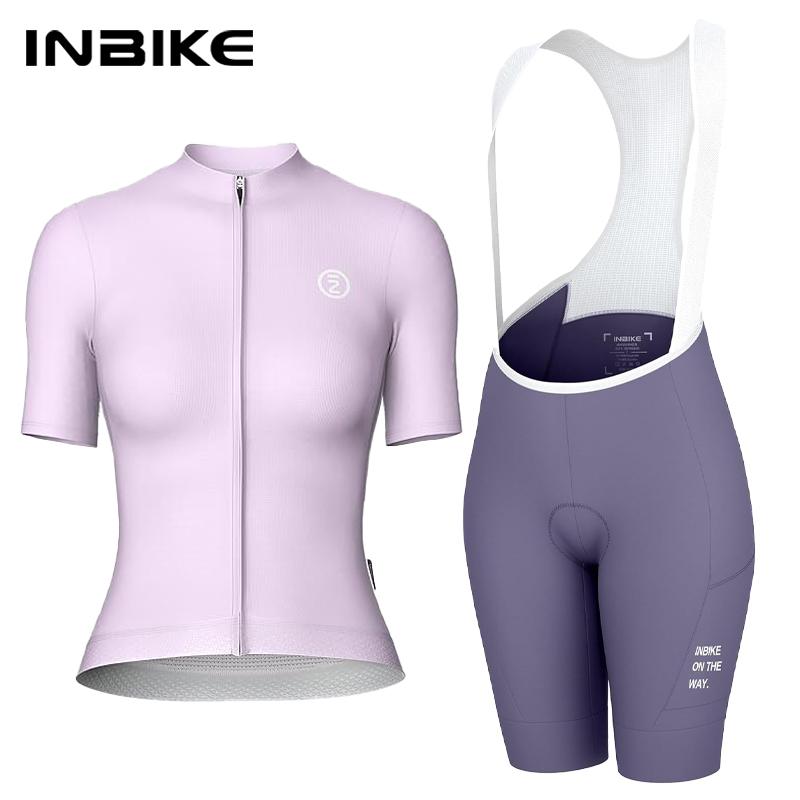 2026 Women's Cycling Jersey Set Road Bike Jersey Short Sleeves Bicycle Clothing Bike Bib Shorts with Pockets Biking Clothes