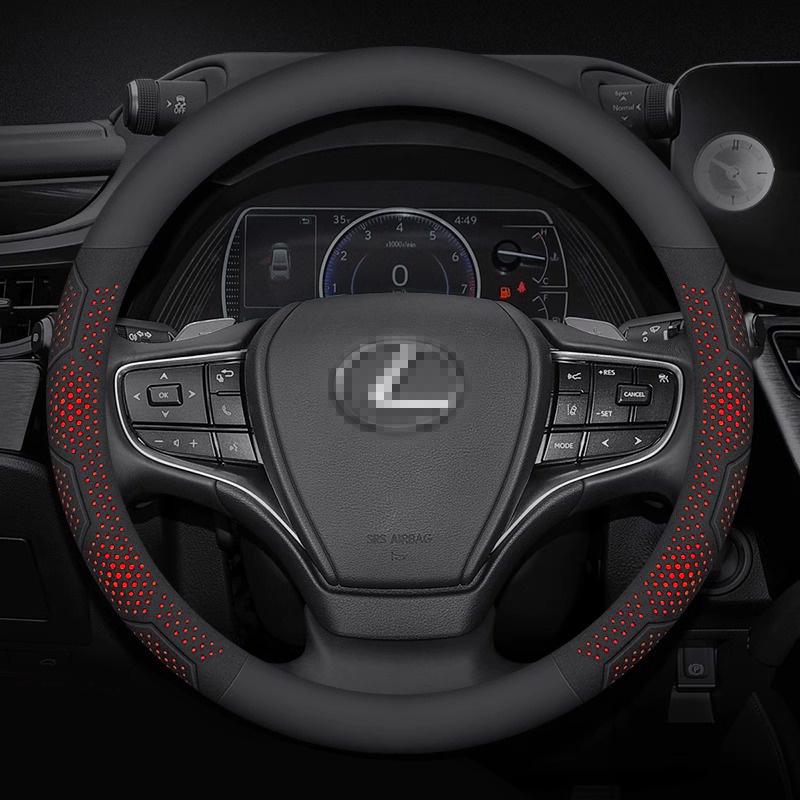 For Lexus GS300h ES300h ES330 ES350 NX300h IS300 RX300 IS250 CT200h Carbon fiber Suede Car Steering Wheel Cover Auto Accessories