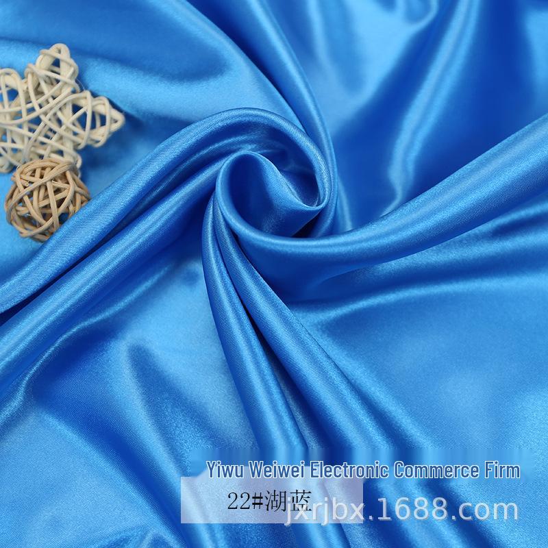 Plain Glossy Imitation Silk Satin Fabric for Clothing, Lining, & Decoration
