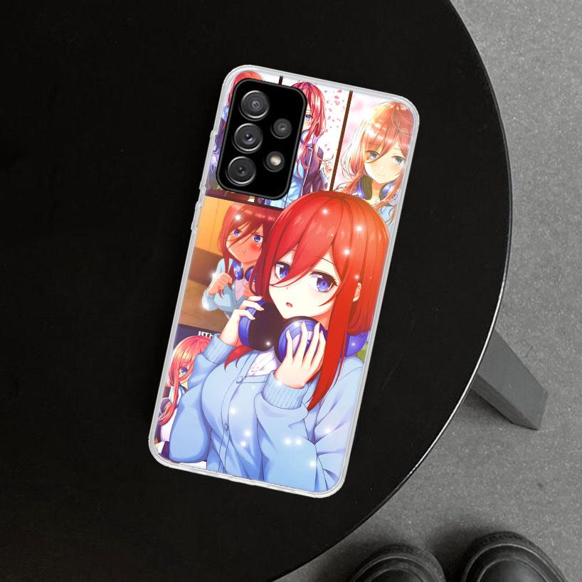 Nakano Miku Anime Phone Case Cover For Samsung Galaxy A12 A22 A32 A52 A72 A02S A51 A50S A31 A20S A10S Note 20 Ultra 10 Plus Gala